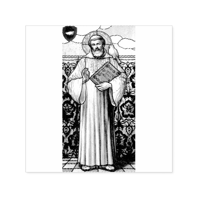 Sello Automático San Columbano misionero irlandés (Diseño)