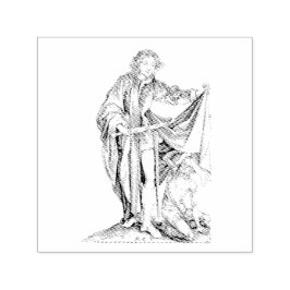 Sello Automático San Martín con un mendigo