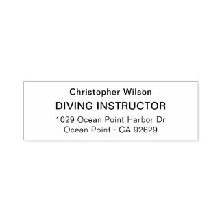 Sello Automático Sans Serif Business | Dirección de devolución