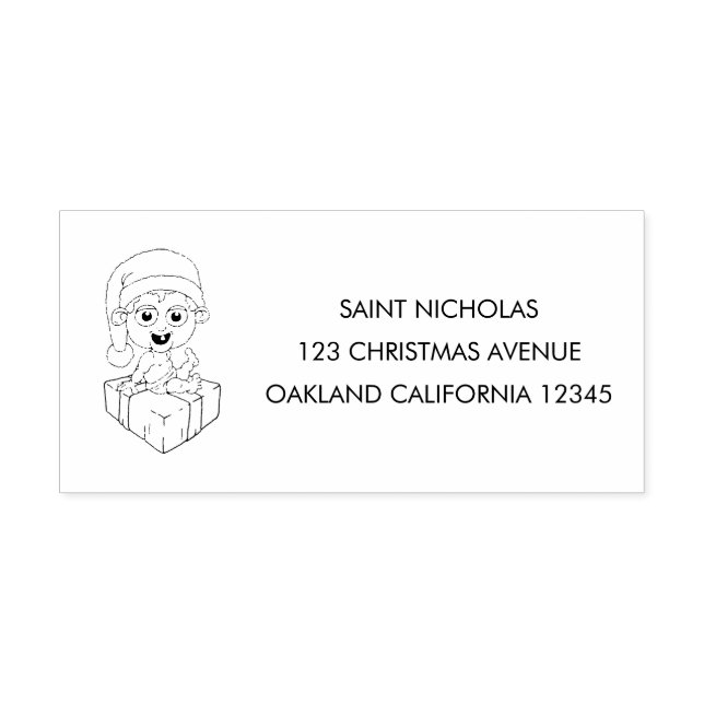 Sello Automático Santa Claus bebé (Diseño)