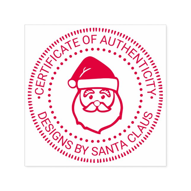 Sello Automático Santa Claus Xmas “Certificate of Authenticity” #3 (Diseño)