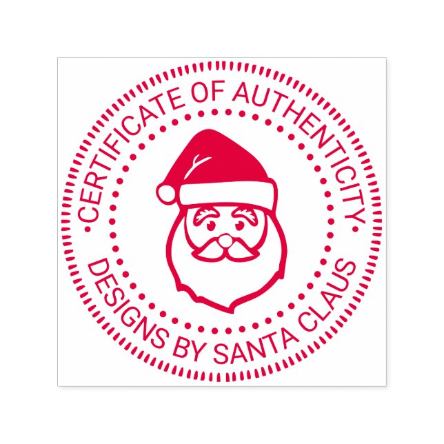 Sello Automático Santa Claus Xmas “Certificate of Authenticity” #3 (Diseño)