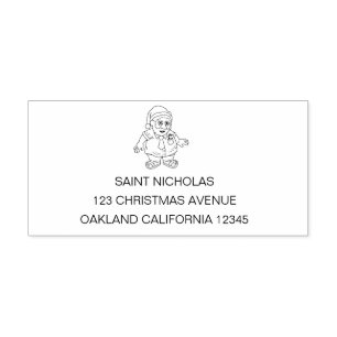 Sello Automático Santa en Sandalias
