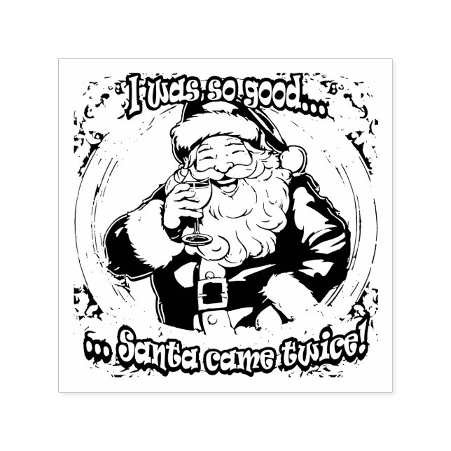 Sello Automático ¡Santa vino dos veces! (Diseño)