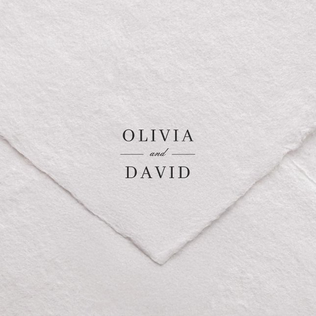 Sello Automático Save The Date Monogram Wedding Couple Name (Subido por el creador)