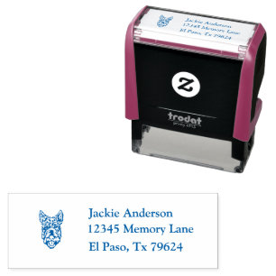 Sello Automático SCOTTISH TERRIER Dirección de nombre y devolució