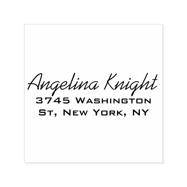 Sello Automático Script de escritura elegante con estilo único (Diseño)