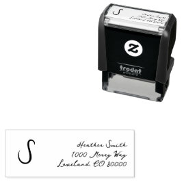 Sello Automático Script de monograma