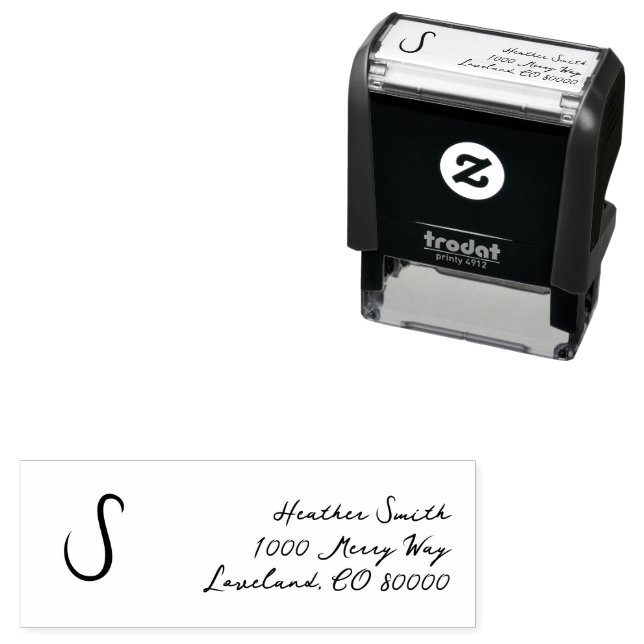 Sello Automático Script de monograma (In Situ)