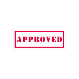 Sello Automático Se aprueba el control de calidad de color blanco r