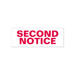 Sello Automático Segunda Notificación de factura o facturación