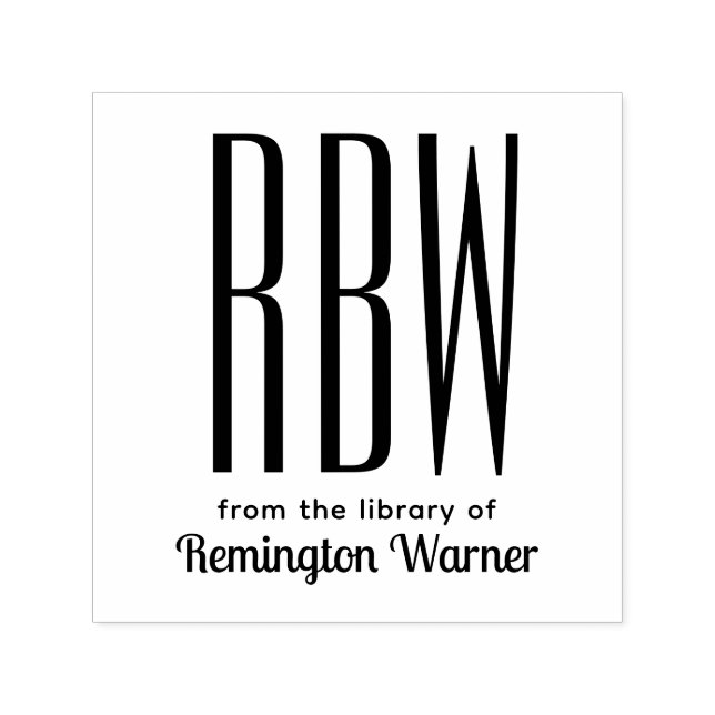 Sello Automático Sencilla elegancia 3 Letra inicial Monograma #8D L (Diseño)