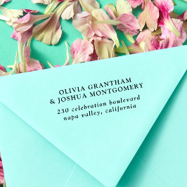 Sello Automático Sencilla elegancia Personalizado par Nombres Direc