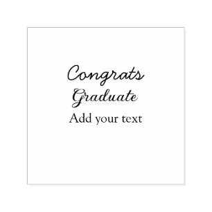 Sello Automático Sencillas felicitaciones mínimas graduación añadir