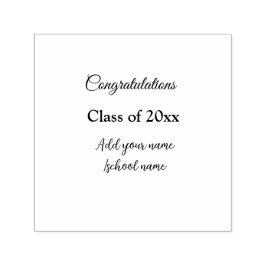 Sello Automático Sencillas felicitaciones por graduación mínima aña