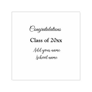 Sello Automático Sencillas felicitaciones por graduación mínima aña