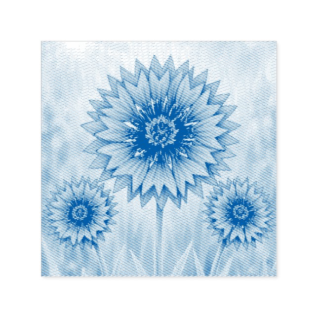 Sello Automático Serie Radiantes Pétalos - Centaurea (Diseño)