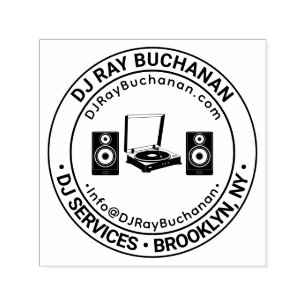 Sello Automático Servicios de DJ Negocio de Música Nombre Ubicación