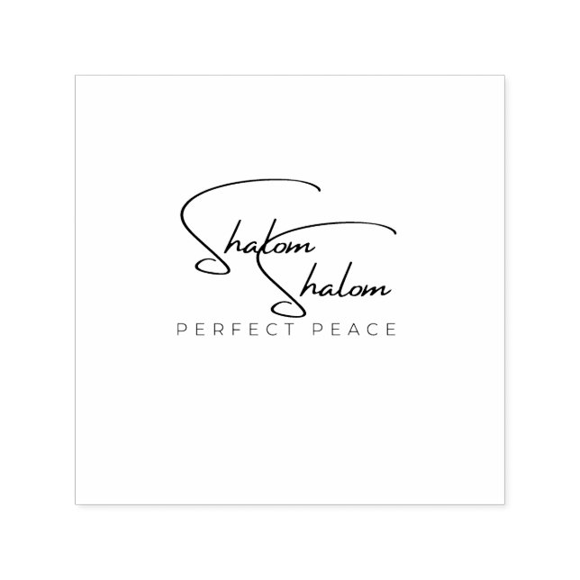 Sello Automático Shalom Shalom (La Paz Perfecta) Estampido con tint (Diseño)