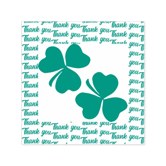 Sello Automático Shamrock Irish St Patricks Day gracias (Diseño)