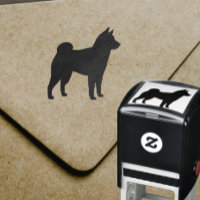 Shiba Inu Perro Rama Silhouette