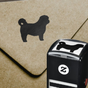 Sello Automático Shih Tzu Perro Rama Silhouette
