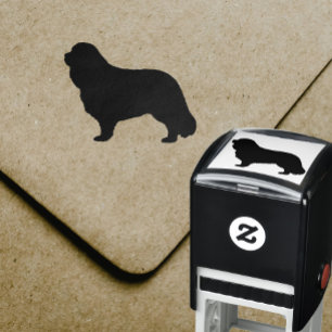 Sello Automático Silueta arrogante del perro de aguas de rey