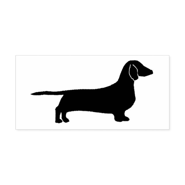 Sello Automático silueta dachshund (Diseño)