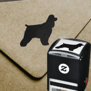 Sello Automático Silueta de cocker spaniel