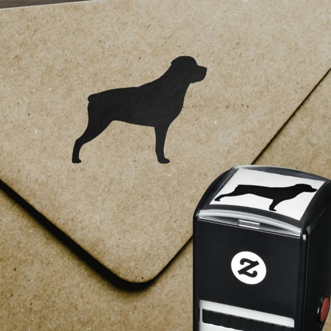 Sello Automático Silueta de la raza del perro Rottweiler (Subido por el creador)