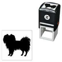 Silueta de perro de raza toy Phalène