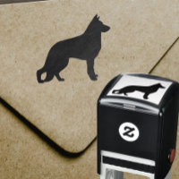 Silueta de perro pastor alemán