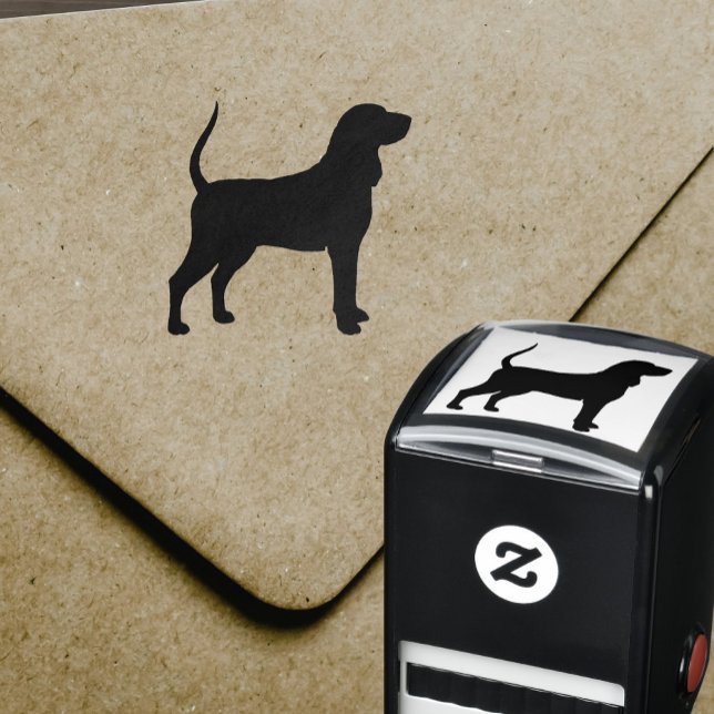 Sello Automático Silueta de raza de perro negro y moreno (Subido por el creador)