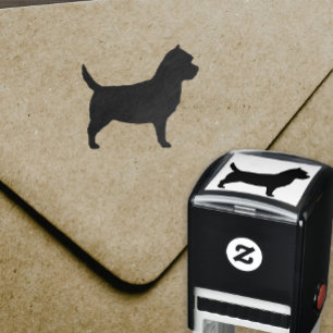 Sello Automático Silueta de Terrier de mojón