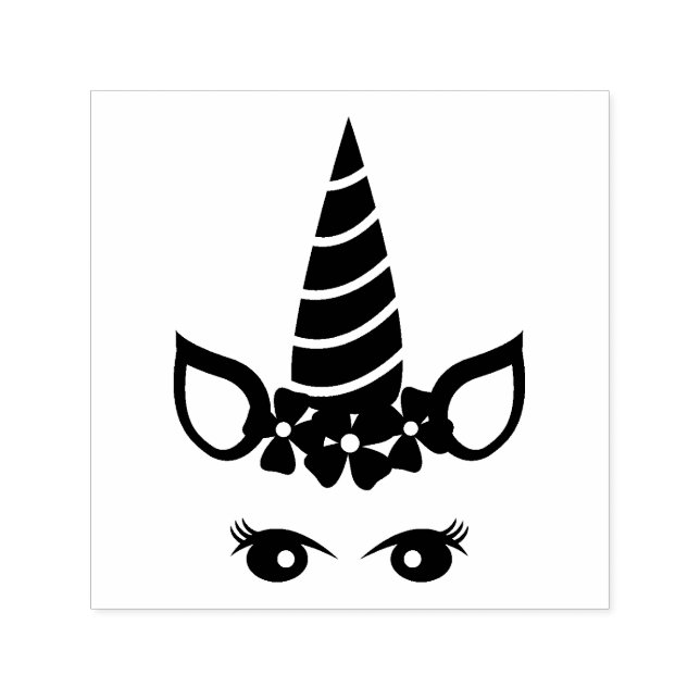 Sello Automático Silueta de unicornio simple (Diseño)