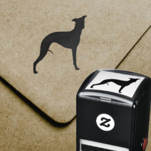 Sello Automático Silueta de Whippet