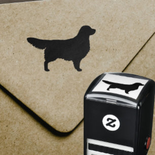 Sello Automático Silueta del golden retriever