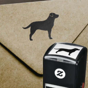 Sello Automático Silueta del labrador retriever