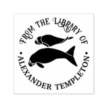 Silueta redonda de manatíes Nombre del libro de la