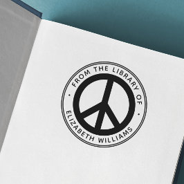 Sello Automático Símbolo de espacio de la biblioteca del nombre per