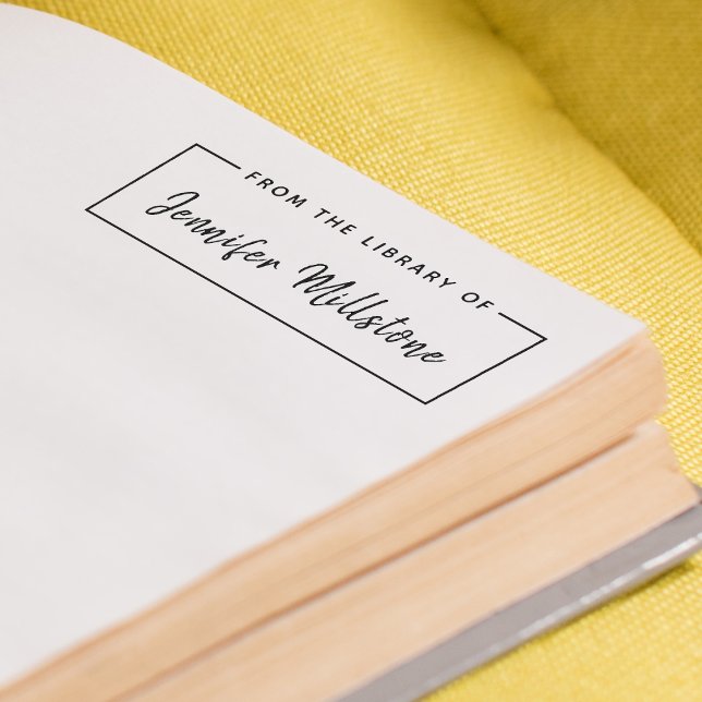 Sello Automático Simple From The Library Of Handwritten Script Name (Subido por el creador)