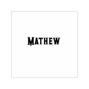 Sello Automático simple letra inicial monograma añada su nombre