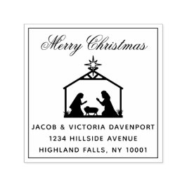 Sello Automático Simple Natividad Navidades religiosos Dirección de