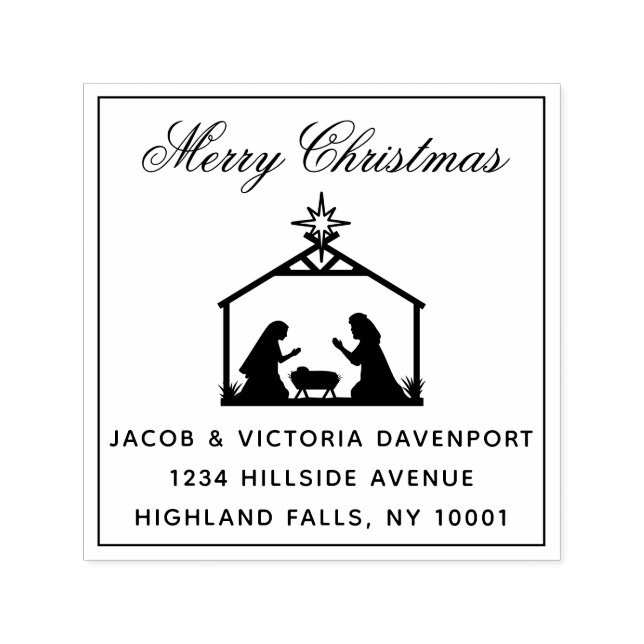Sello Automático Simple Natividad Navidades religiosos Dirección de (Diseño)