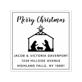 Sello Automático Simple Natividad Navidades religiosos Dirección de