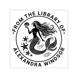 Sello Automático Sirena de Sirena Tentadora, Nombre del Libro de la