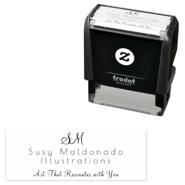 Sello Automático Small Business Self Inking Rubber Stamp (In Situ)