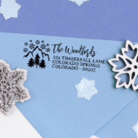 Snowflakes Mountain Pines Rustic Family & Boda