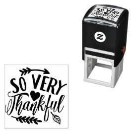 Sello Automático So Very Thankful Typography 