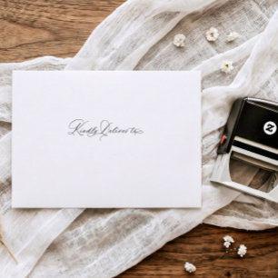 Sello Automático Sobre de Boda Entregar con Amable Escritura Elegan